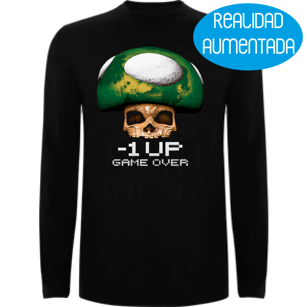 Camiseta hombre manga larga - One Up Realidad Aumentada.