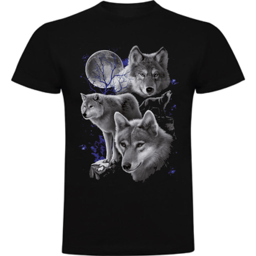 Camiseta hombre manga corta - Lobos.