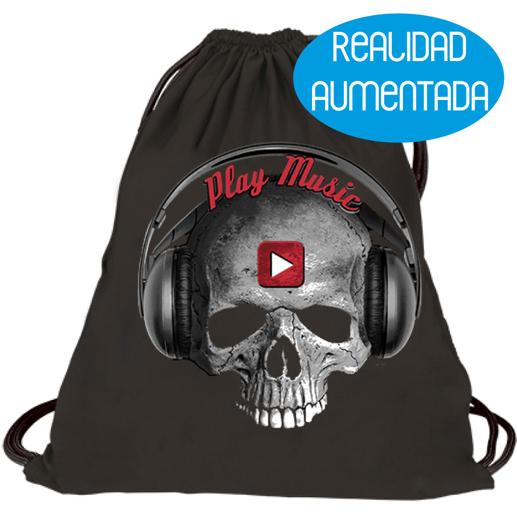 Mochila - Calavera Play Music Realidad Aumentada.