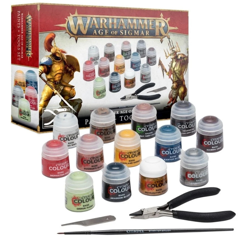 Warhammer Age of Sigmar: Set de pinturas y herramientas