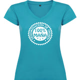 Camiseta mujer cuello pico - 100% Maña.