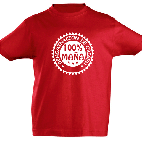 Camiseta manga corta niño - 100% Maña.
