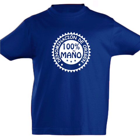 Camiseta manga corta niño - 100% Maño.