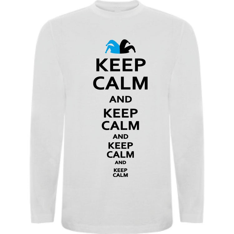 Camiseta manga larga chico - Keep calm and keep calm