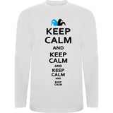 Camiseta manga larga chico - Keep calm and keep calm