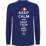 Camiseta manga larga chico - Keep calm and keep calm