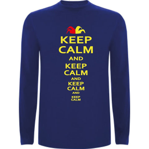 Camiseta manga larga chico - Keep calm and keep calm