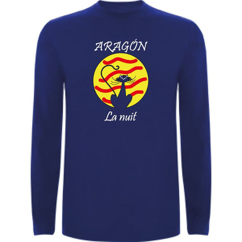Camiseta manga larga chico - Aragón la nuit