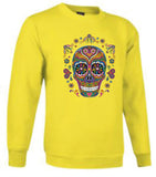 Sudadera sin capucha - Calavera flores
