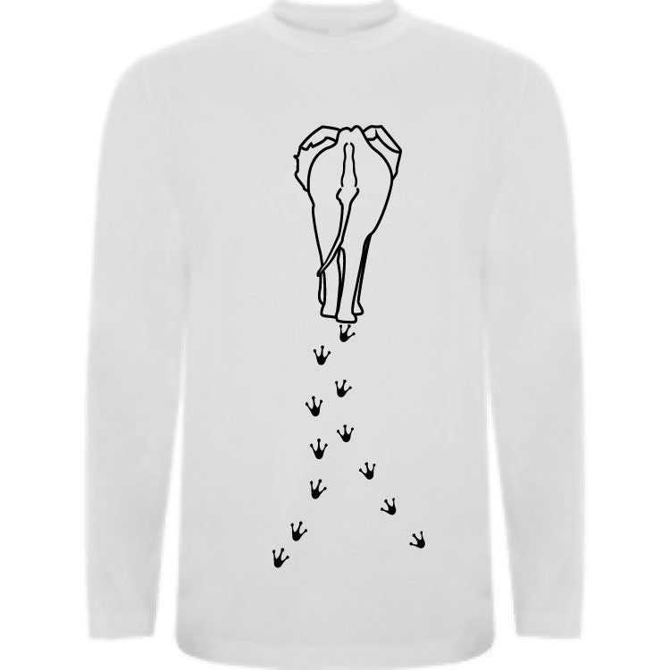 Camiseta manga larga chico - Huellas