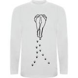 Camiseta manga larga chico - Huellas