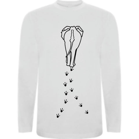 Camiseta manga larga chico - Huellas