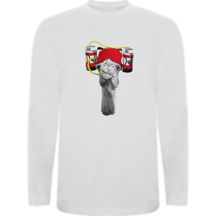 Camiseta manga larga chico - Camello Duff