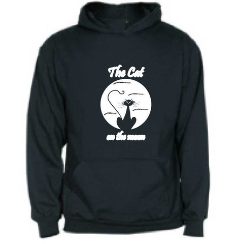 Sudadera infantil con capucha - The cat on the moon
