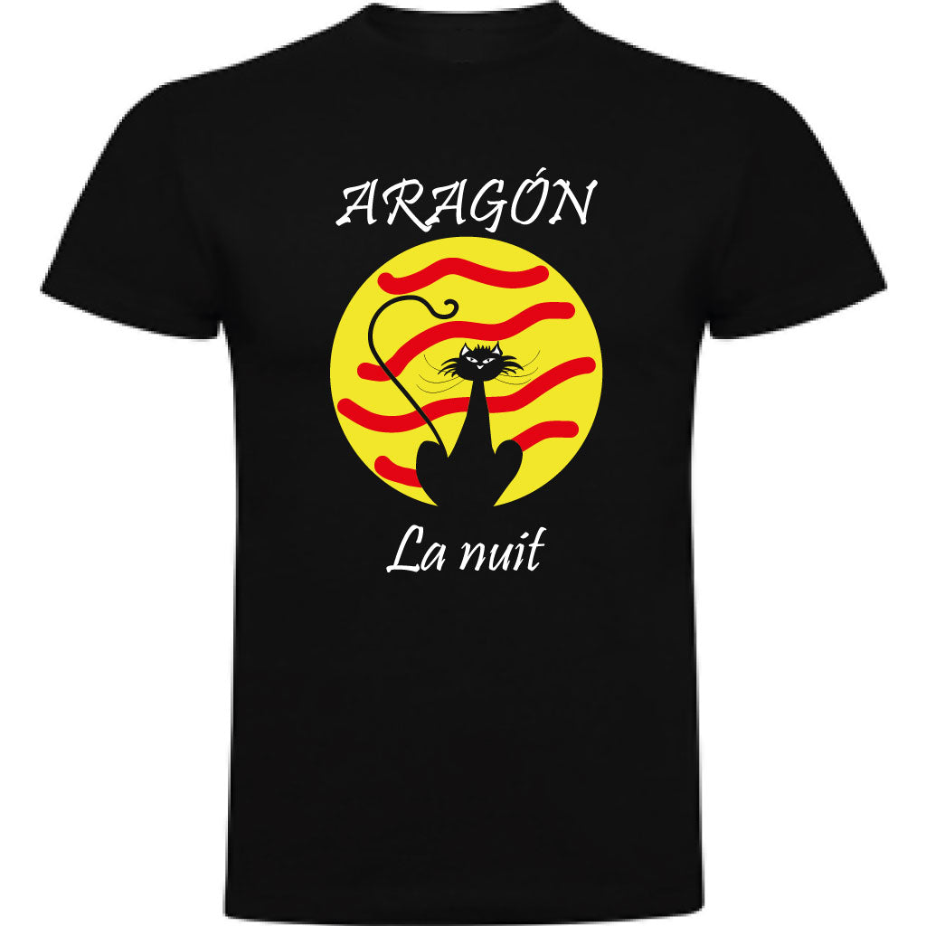 Camiseta hombre manga corta - Aragón la nuit.