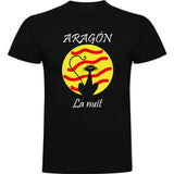 Camiseta hombre manga corta - Aragón la nuit.