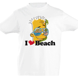 Camiseta manga corta niño - Bart playa.