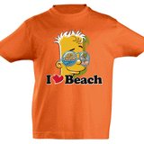 Camiseta manga corta niño - Bart playa.