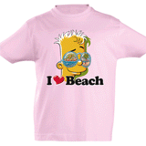 Camiseta manga corta niño - Bart playa.