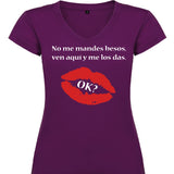 Camiseta mujer cuello pico - Besos.