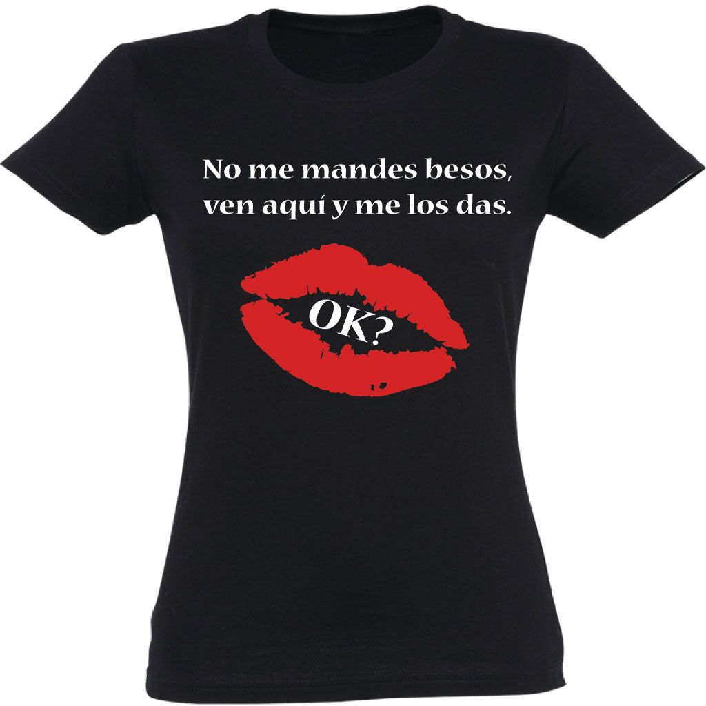 Camiseta mujer cuello redondo - Besos.