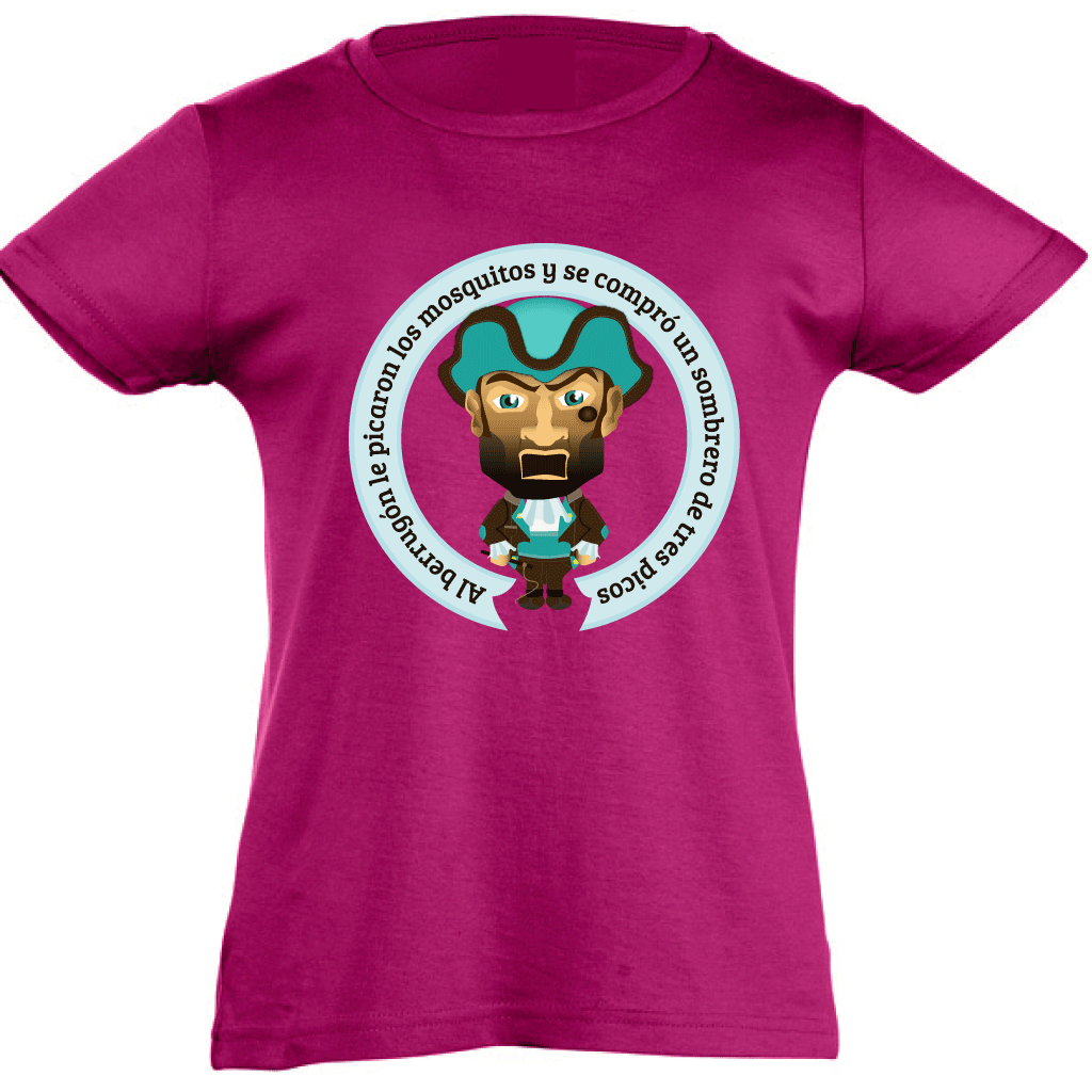 Camiseta manga corta niña - Cabezudo El Berrugón.