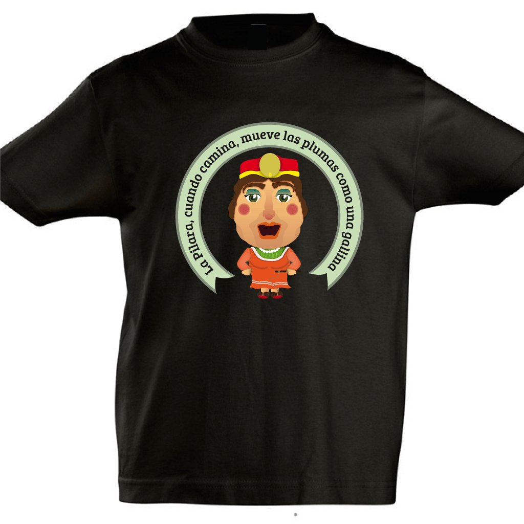 Camiseta manga corta niño - Cabezudo La Pilara.
