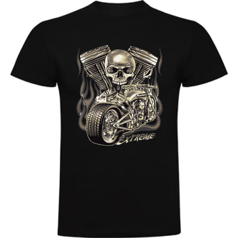 Camiseta hombre manga corta - Calavera Extreme.