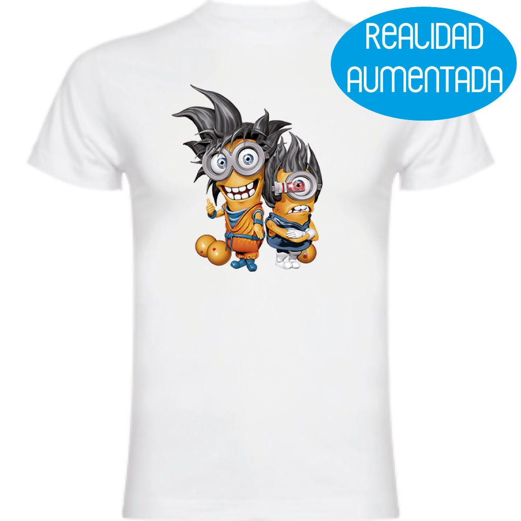 Camiseta hombre manga corta - Bolas Realidad Aumentada.