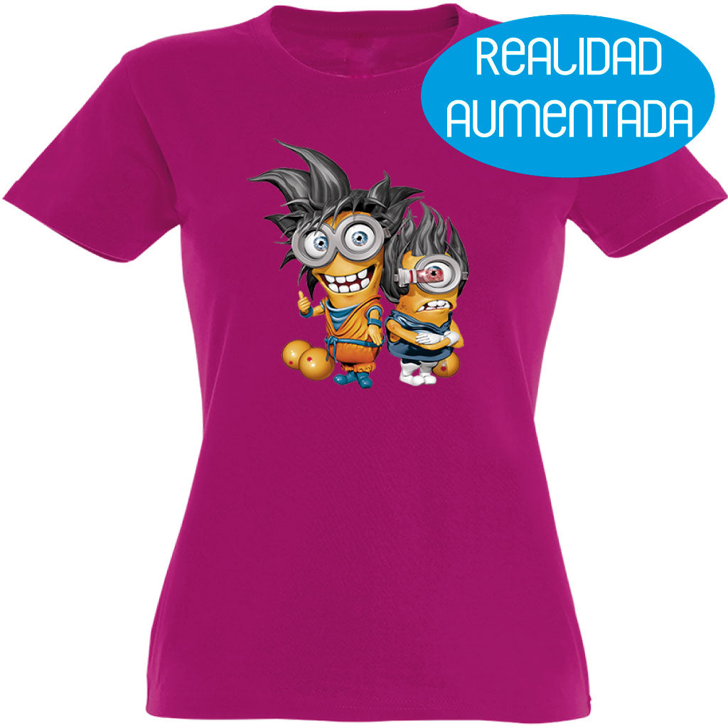 Camiseta mujer cuello redondo - Bolas Realidad Aumentada.
