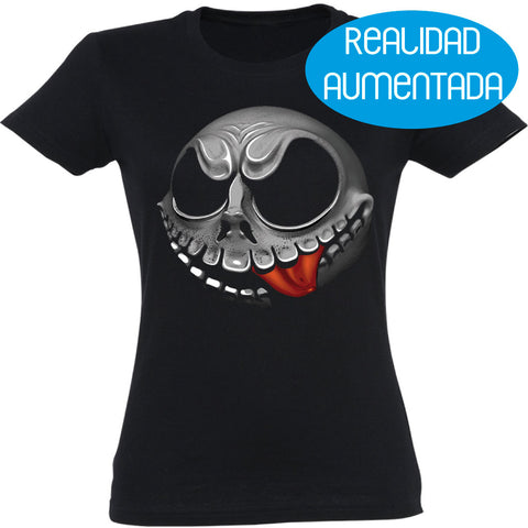 Camiseta mujer cuello redondo - Jack Realidad Aumentada.