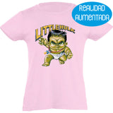 Camiseta manga corta niña - Little Hulk Realidad Aumentada