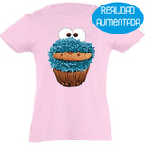 Camiseta manga corta niña - Monstruo Galletas Realidad Aumentada