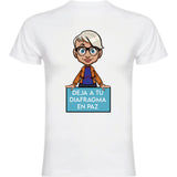Camiseta hombre manga corta - Deja a tu diafragma en paz.