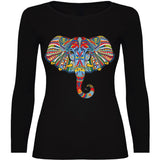 Camiseta mujer manga larga - Elefante.