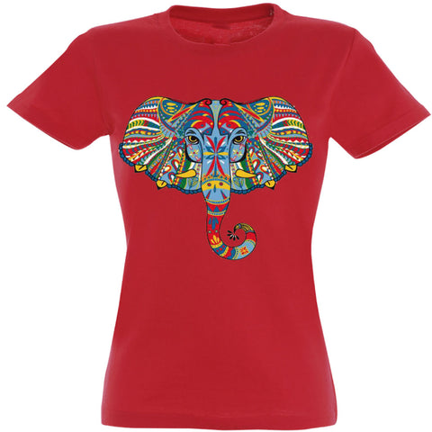 Camiseta mujer cuello redondo - Elefante.