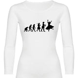 Camiseta mujer manga larga - Evolución baturra.