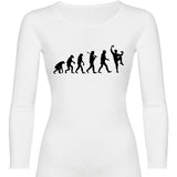 Camiseta mujer manga larga - Evolución baturro.