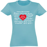 Camiseta mujer cuello redondo - Frases de madre.