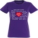 Camiseta mujer cuello redondo - Frases de madre.