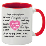 Taza Frases de madre.