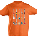 Camiseta manga corta niño - Guitarras.