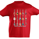 Camiseta manga corta niño - Guitarras.