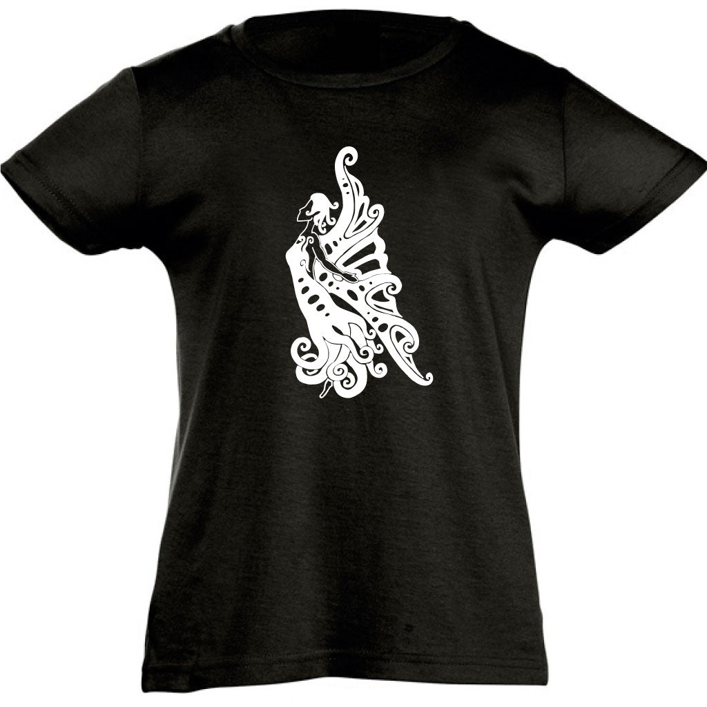Camiseta manga corta niña - Hada mariposa.