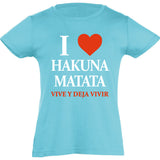 Camiseta manga corta niña - Hakuna matata.