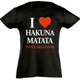 Camiseta manga corta niña - Hakuna matata.