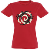 Camiseta mujer cuello redondo - Lagartijas negras.