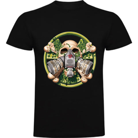 Camiseta hombre manga corta - Calavera Máscara.