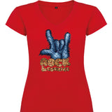 Camiseta mujer cuello pico - Monster Cookies.