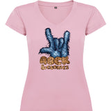 Camiseta mujer cuello pico - Monster Cookies.